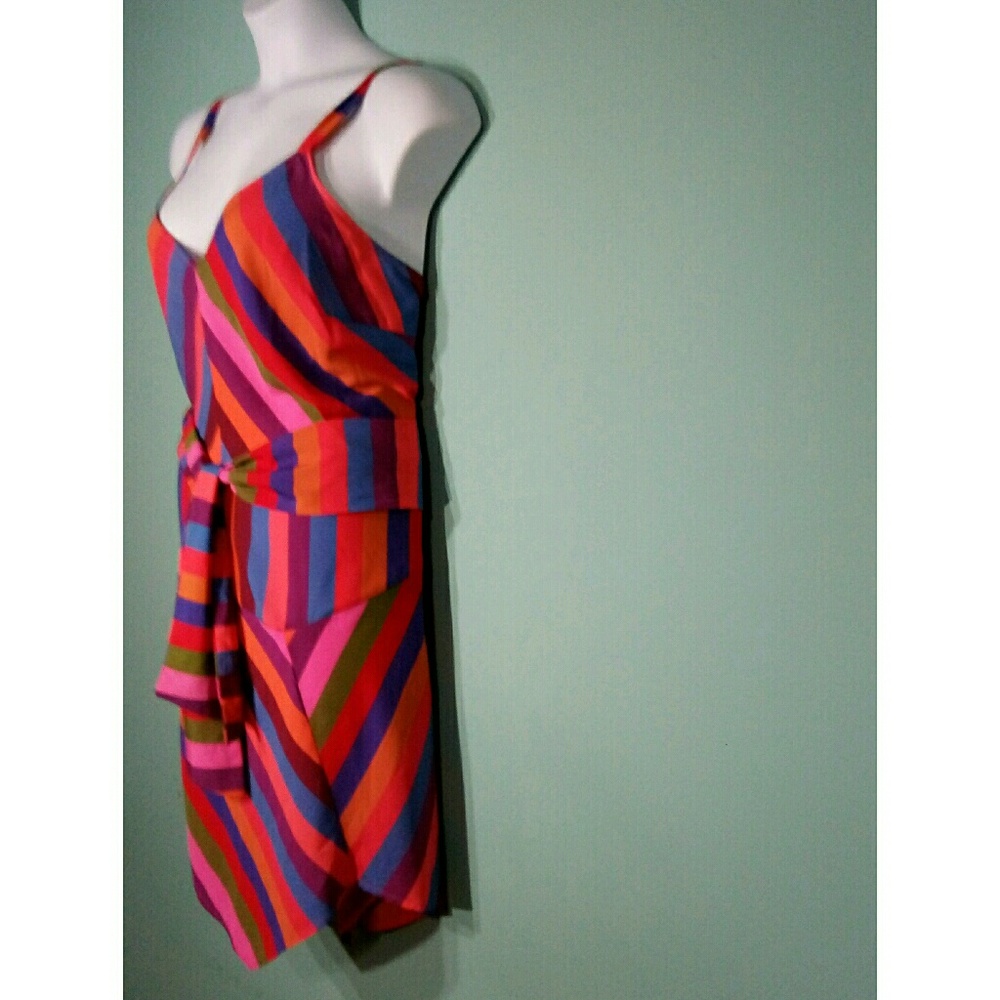 A New Day Striped Hankerchief Hem Dress - Picture 3 of 8